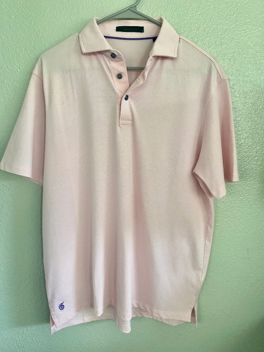 Premium Greyson Clothiers golf polo shirt soft pink Size M Dadcore